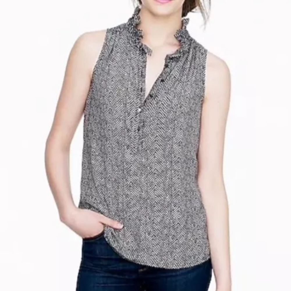J. Crew Nicky Sleeveless Blouse